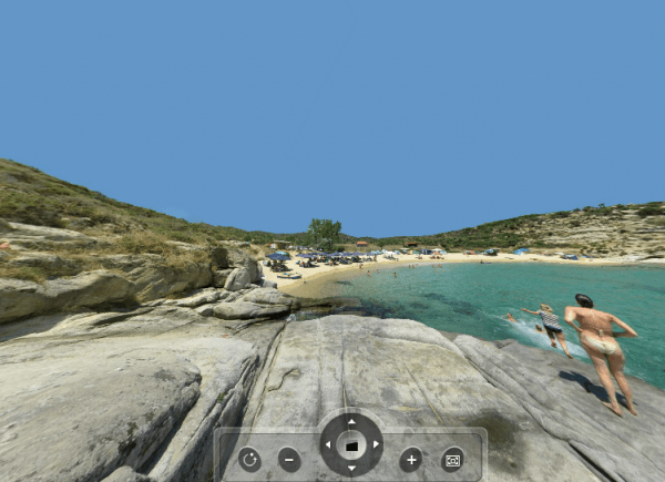 Παραλία Αγριδιάς 360 πανόραμα