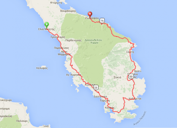 Ποδηλατική διαδρομή Ελιάς - Ζωγράφου